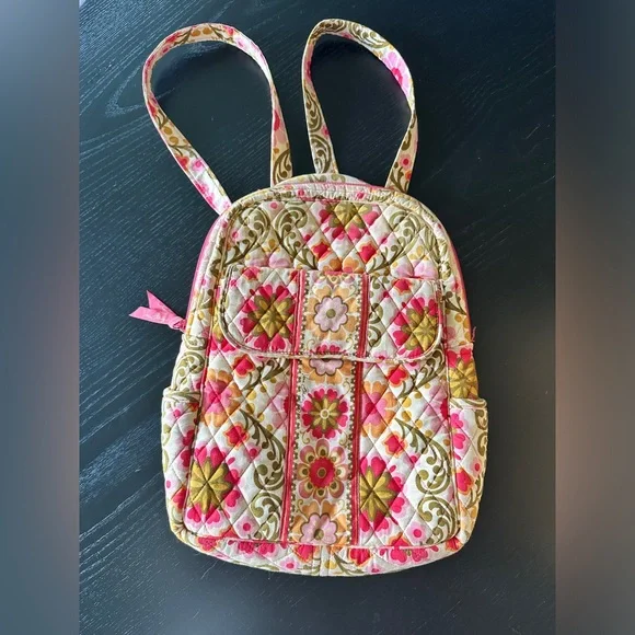 Vera Bradley Floral Quilted Pink Backpack- OS‎ Vera Bradley | Bags | Retired Vera Bradley Back Pack Petal  main image 3
